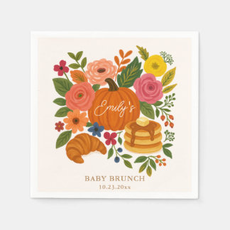 Guardanapo de papel para chá de bebê Little Pumpki