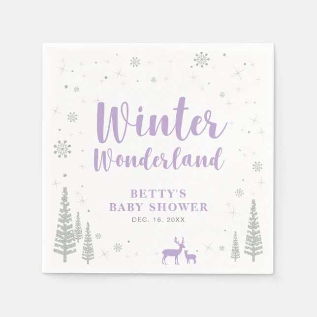 Guardanapo de Papel para Chá de Bebê Natal Encanta (Frente)