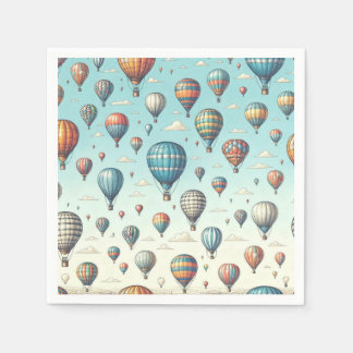 Guardanapo De Papel Para cima, para fora! Balões de ar quente Whimsic