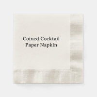 Guardanapo de papel para coquetel cunhado criado p