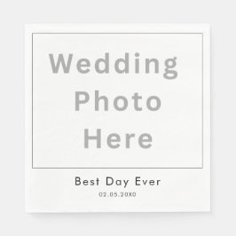 Guardanapo de papel para coquetel de casamento com