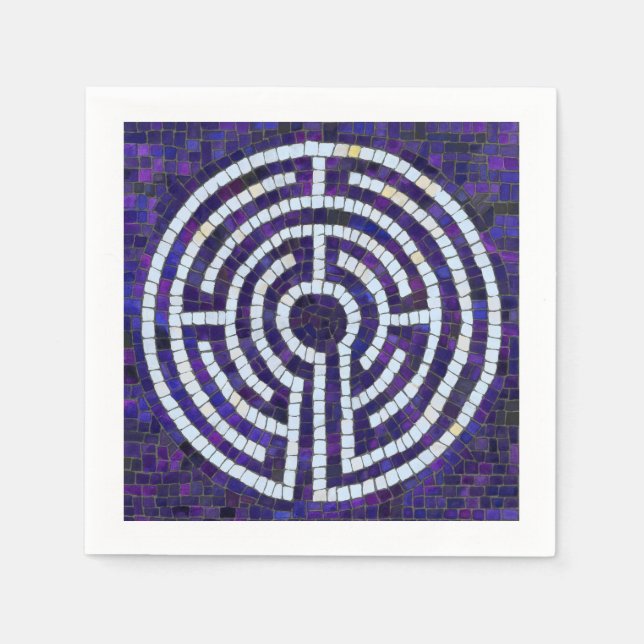 Guardanapo de Papel para Coquetel LABYRINTH VIII - (Frente)