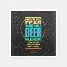 Guardanapo de papel para despedida de solteiro