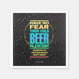 Guardanapo de papel para despedida de solteiro