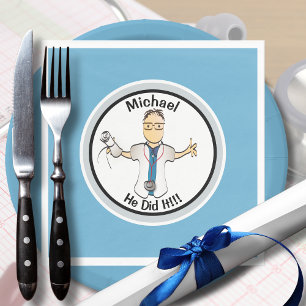 Guardanapo De Papel Para Ele, Doutora Azul, Graduação Médica