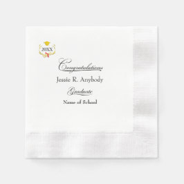 Guardanapo de papel para festa de formatura modern