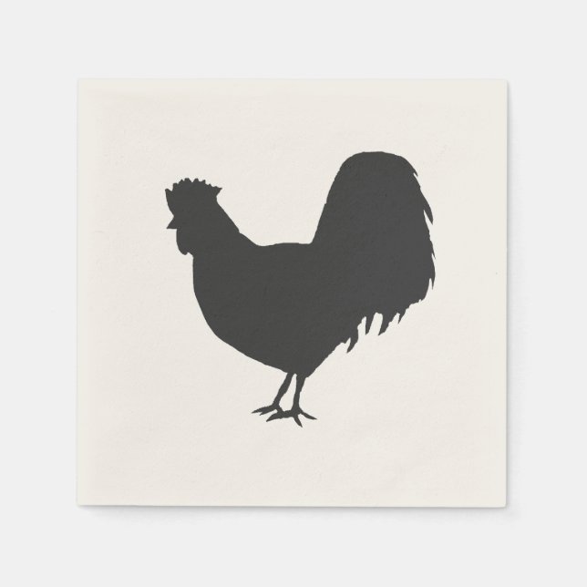 Guardanapo de papel para festa no quintal com silh (Frente)