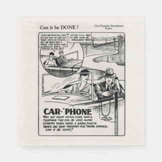 Guardanapo de papel para lanche Vintage Invenções 