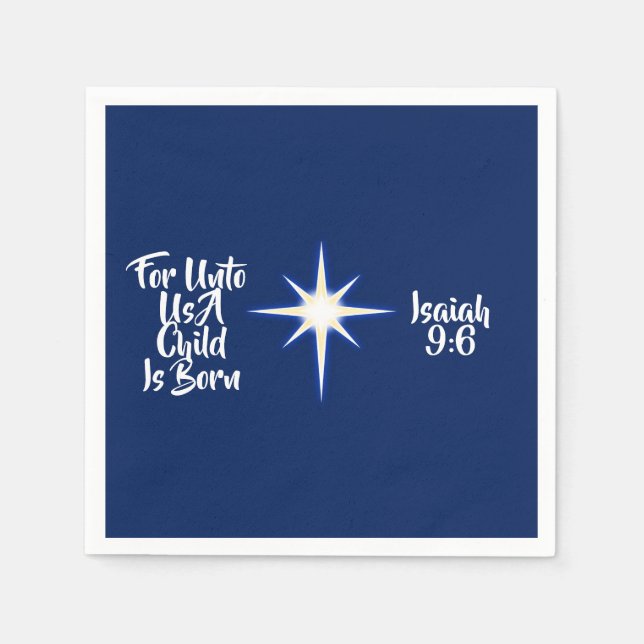 Guardanapo De Papel Para Nós, Uma Criança É Nascer Napkin (Frente)