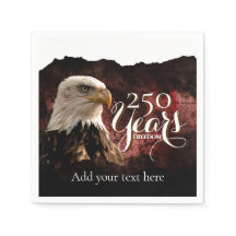 Guardanapo de papel para o 250º aniversário da Amé