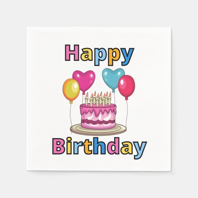 Guardanapo De Papel Parabéns 3 Ply Napkins (Frente)