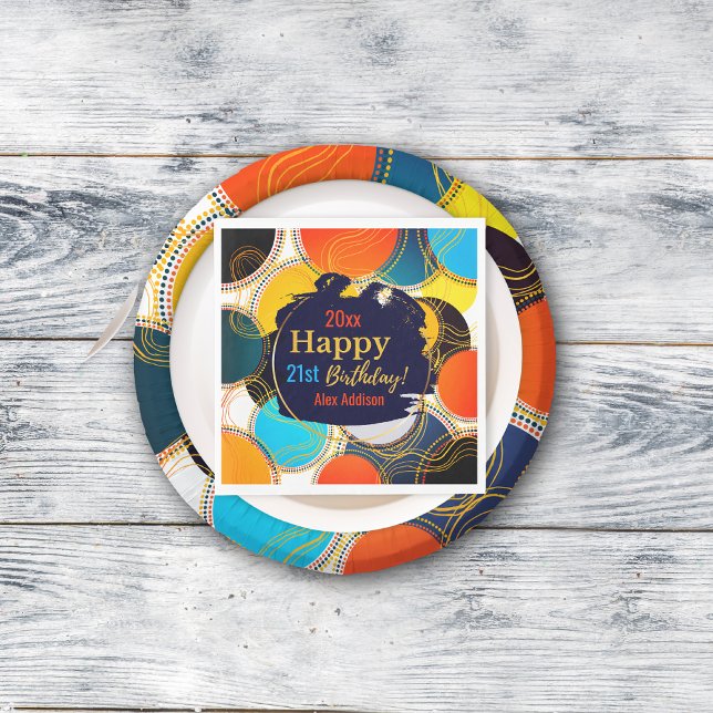 Guardanapo De Papel Parabéns, anos 80 de aniversário! (Criador carregado)