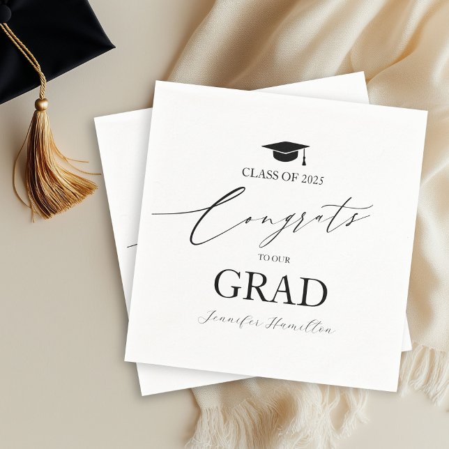 Guardanapo De Papel Parabéns ao nosso formando Festa de Graduação  (Criador carregado)