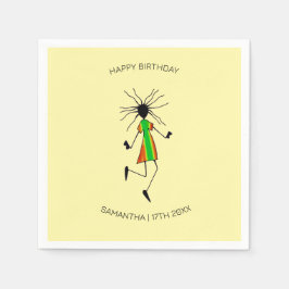 Guardanapo De Papel Parabéns, dança incrível