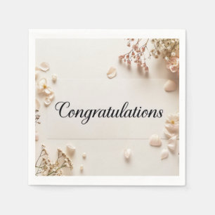 Guardanapo De Papel Parabéns de Casamento Papel Napkin