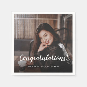 Guardanapo De Papel Parabéns de Fotografia Personalizados