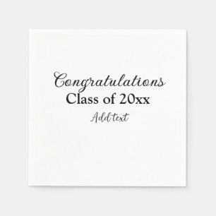 Guardanapo De Papel Parabéns de graduação simples, adicionar classes m