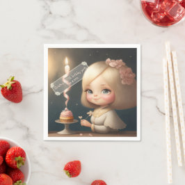 Guardanapo De Papel Parabéns, garota 01