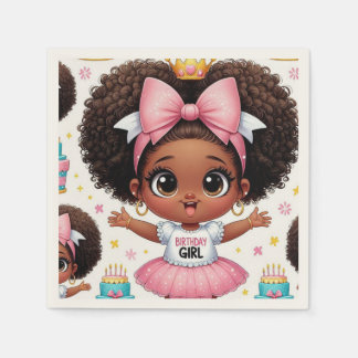 Guardanapo De Papel Parabéns Garota Chibi Napkins