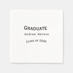Guardanapo De Papel Parabéns graduado nome turma de 20XX tipo w