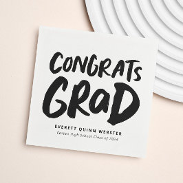 Guardanapo De Papel Parabéns modernos formando graduação personalizada