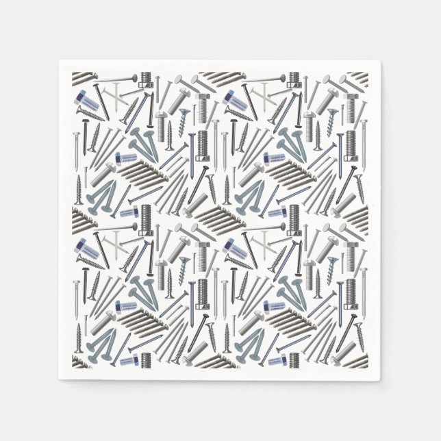 Guardanapo De Papel Parafusos e unhas x4 (Frente)