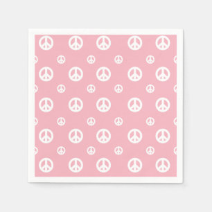 Guardanapo De Papel Parágrafo Rosa - Sinal de paz