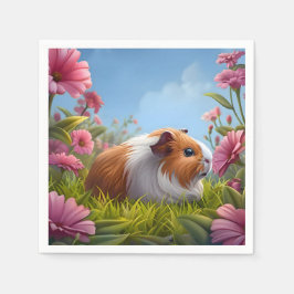 Guardanapo De Papel Paraíso da Flor Rosa da Guiné