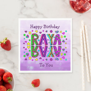 Guardanapo De Papel Parceiro Birthday Raya