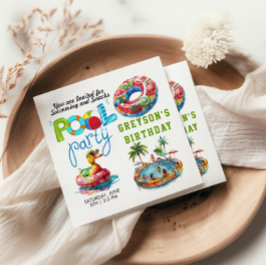 Guardanapo De Papel Parceiro de Piscina Adulto de Verão Praia de Anive