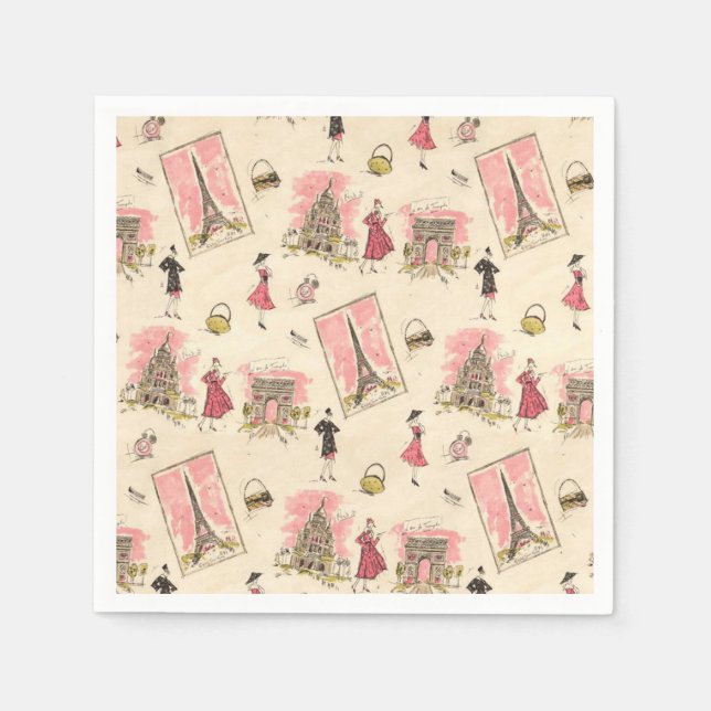 Guardanapo De Papel Paris Sights 2 (Frente)