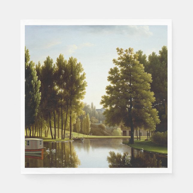 Guardanapo De Papel Parque de Mortefontaine (por Bidaud) (Frente)