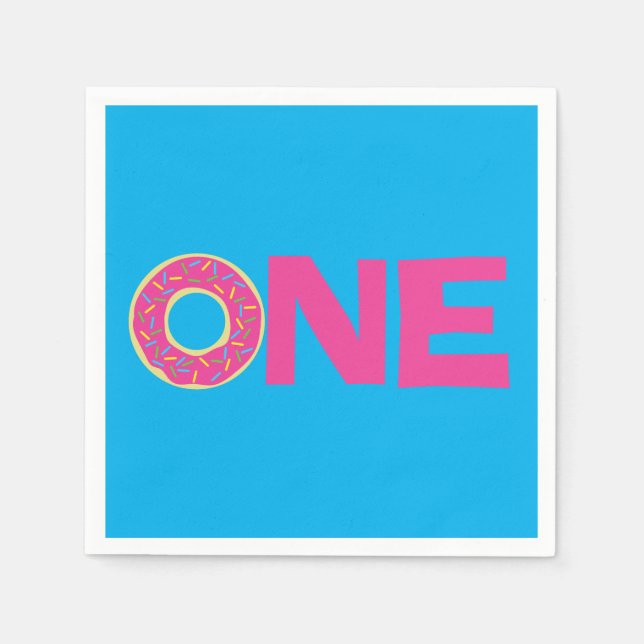 Guardanapo De Papel Parte Aniversário de criança rosquinha (Frente)