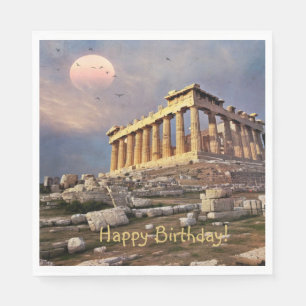 Guardanapo De Papel Parthênon Grego - Aniversário