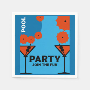 Guardanapo De Papel Partidas de Piscina Adulta