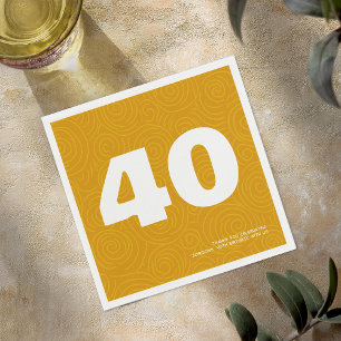 Guardanapo De Papel Partido aniversário de 40 anos de Tipografia Moder