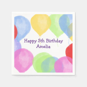 Guardanapo De Papel Partido Balão de Aniversário Personalizado
