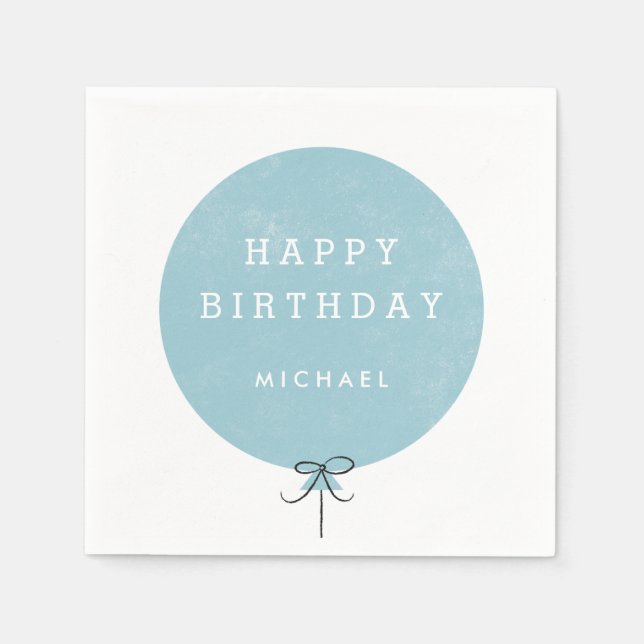 Guardanapo De Papel Partido Balão Napkin - Céu (Frente)