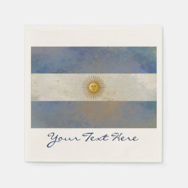Guardanapo De Papel Partido Bandeira Argentina Napkins