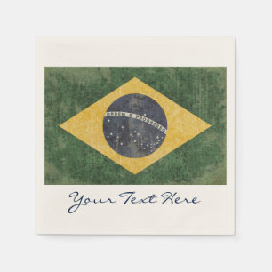 Guardanapo De Papel Partido Bandeira do Brasil Napkins