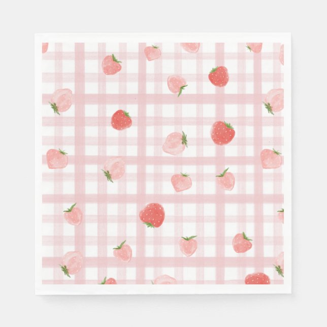 Guardanapo De Papel Partido Berry Napkins Personalizado (Frente)
