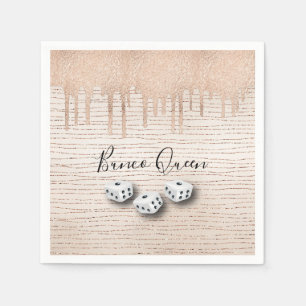 Guardanapo De Papel Partido Bunco Queen Dice