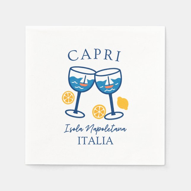 Guardanapo De Papel Partido Capri Itália (Frente)