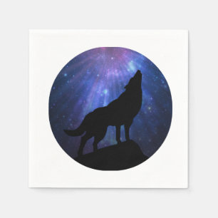 Guardanapo De Papel Partido Celestial de Papel do Lobo