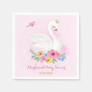 Guardanapo De Papel Partido Chá de fraldas Swan Princess