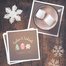 Guardanapo De Papel Partido Cocktail + Tema de Natal do Cooktail Excha