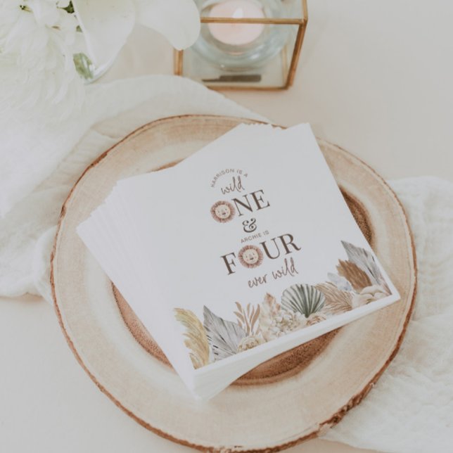 Guardanapo De Papel Partido Comum Selvagem Um e Quatro Nunca Selvagem (Criador carregado)