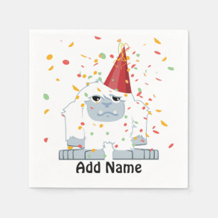 Guardanapo De Papel Partido Confetti Yeti