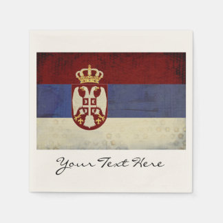 Guardanapo De Papel Partido da Bandeira da Sérvia Napkins