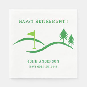 Guardanapo De Papel Partido da Reforma do Tema do Golf Verde Napkins